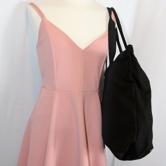 Mahina Made Black Tote Bag with Gold Taro Design - Picture 3 of 8